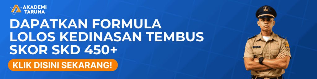 Formula lolos kedinasan tembus skor skd 450+